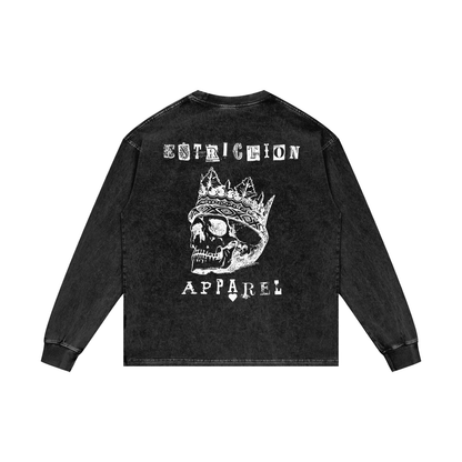 Extriction Acid Wash Oversize Long Sleeve T-Shirt