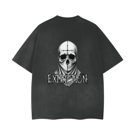 Extriction Vintage Wash Frayed T-Shirt